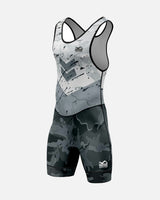 Phantom Athletics Worstelsinglet Delta - Wit/Grijs/Zwart