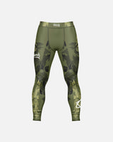 8 WEAPONS Compressiebroek Hit 2.0 - Olijfgroen/Zwart