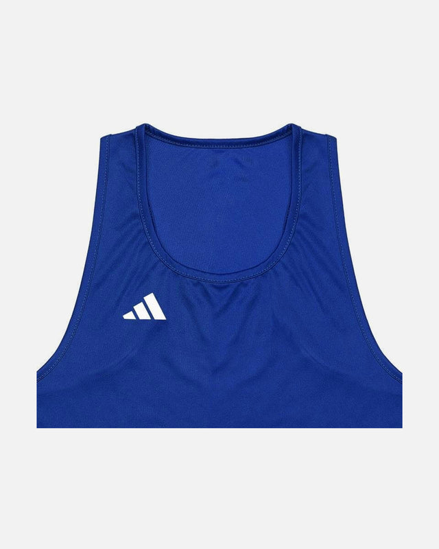 Tricou de box Adidas Punch Line – Albastru/Alb