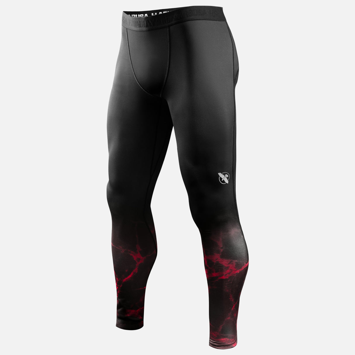 Hayabusa x UFC BJJ Compressie Shorts - Zwart/Rood