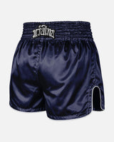 8 WEAPONS Muay Thai Shorts Mongkol - Marineblauw/Wit