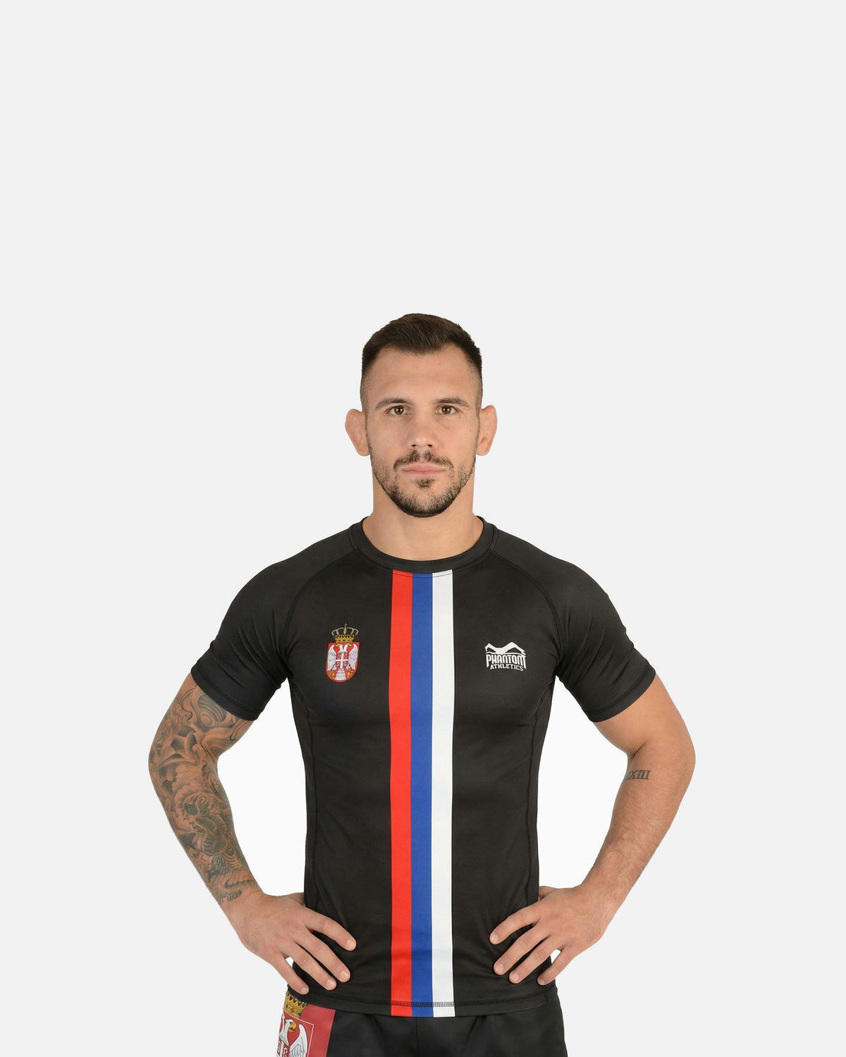 Phantom Athletics Rashguard Team Serbia - Zwart
