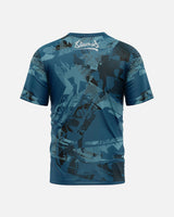 8 WEAPONS T-Shirt Functioneel Hit 2.0 - Marineblauw/Zwart