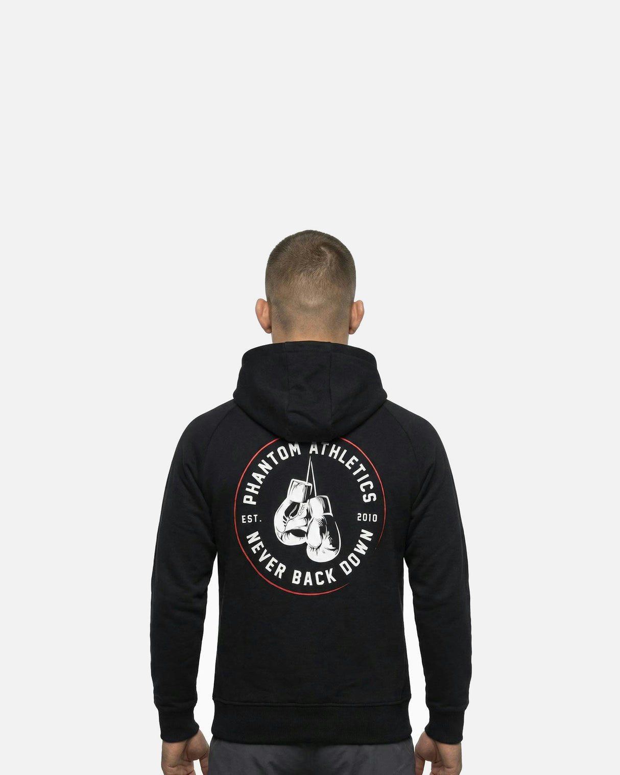 Phantom Athletics Hoodie Never Back Down - Zwart