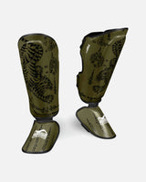 Protège-tibias Phantom Athletics Muay Thai Army – Vert