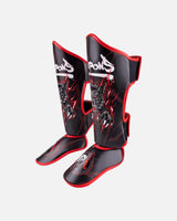 8 WEAPONS Scheenbeschermers Beastial Wolf - Zwart/Rood