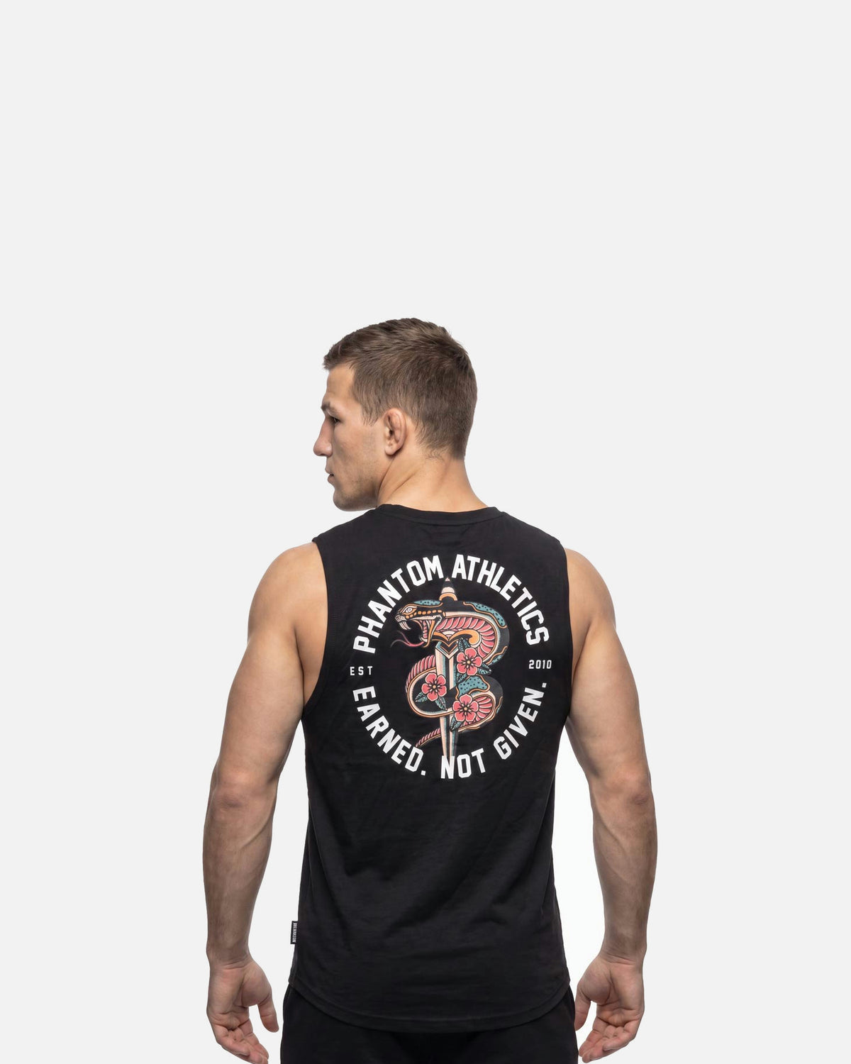 Phantom Athletics Mouwloos Shirt Serpent - Zwart
