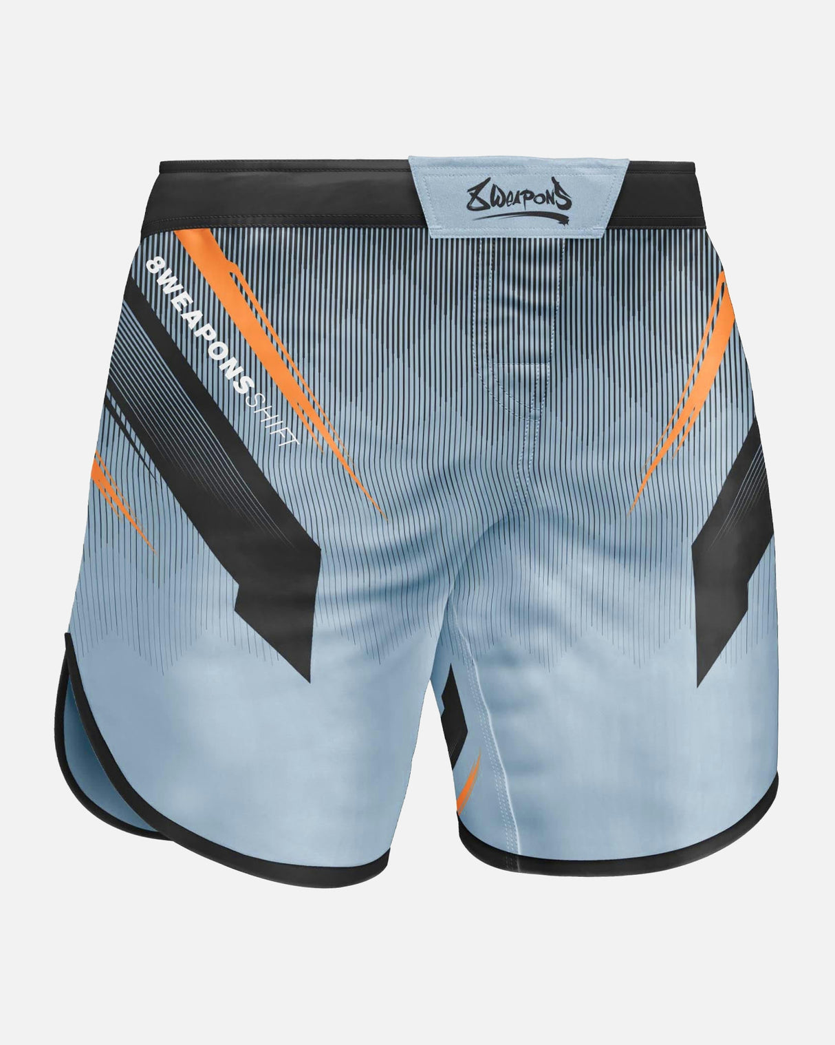 8 WEAPONS MMA Shorts Shift - Ijsgrijs/Oranje