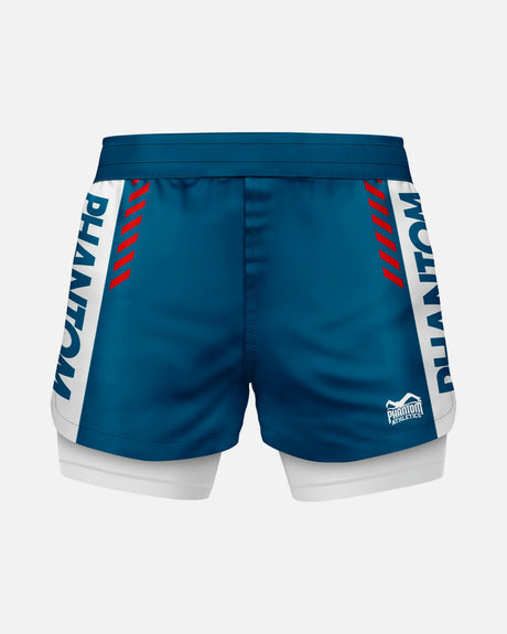 Phantom Athletics Kompressionsshorts Fusion 2in1 Apex – Blau
