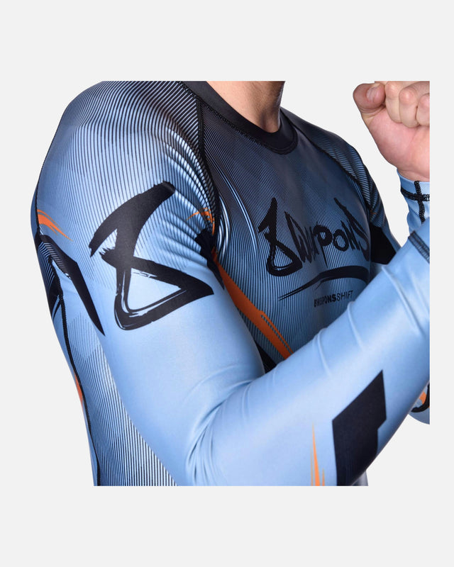 Rashguard 8 WEAPONS Shift – Gris glace/Orange