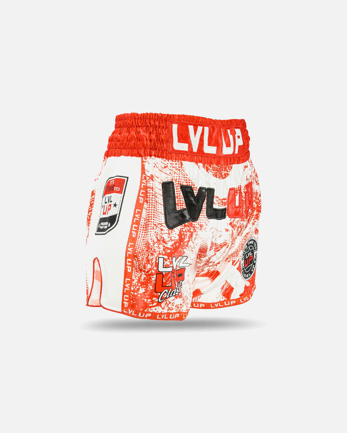 LVL UP Muay Thai Shorts Stadium - Rood