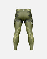 8 WEAPONS Compressiebroek Hit 2.0 - Olijfgroen/Zwart