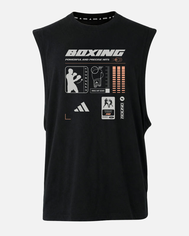 Adidas T-Shirt Boxing Graphic Line SL – Schwarz