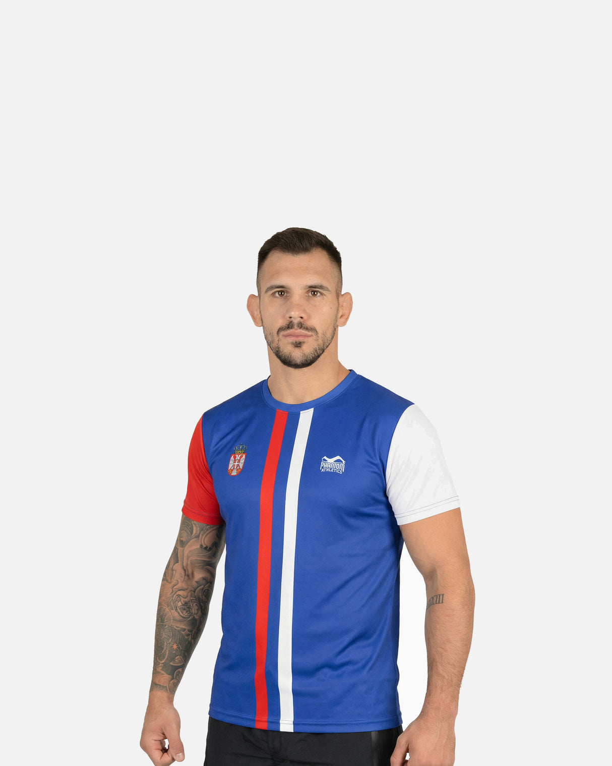 Phantom Athletics Trainingsshirt EVO+ Team Serbia - Blauw