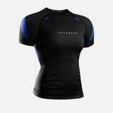 Hayabusa Rashguard Pro Ranked Korte Mouwen Dames - Blauw