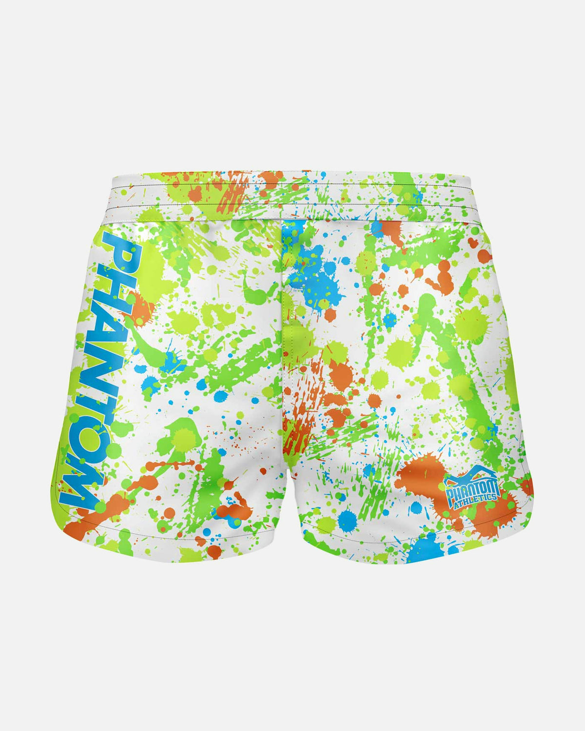 Pantaloncini MMA Phantom Athletics Fusion Splatter – Bianco/Neon