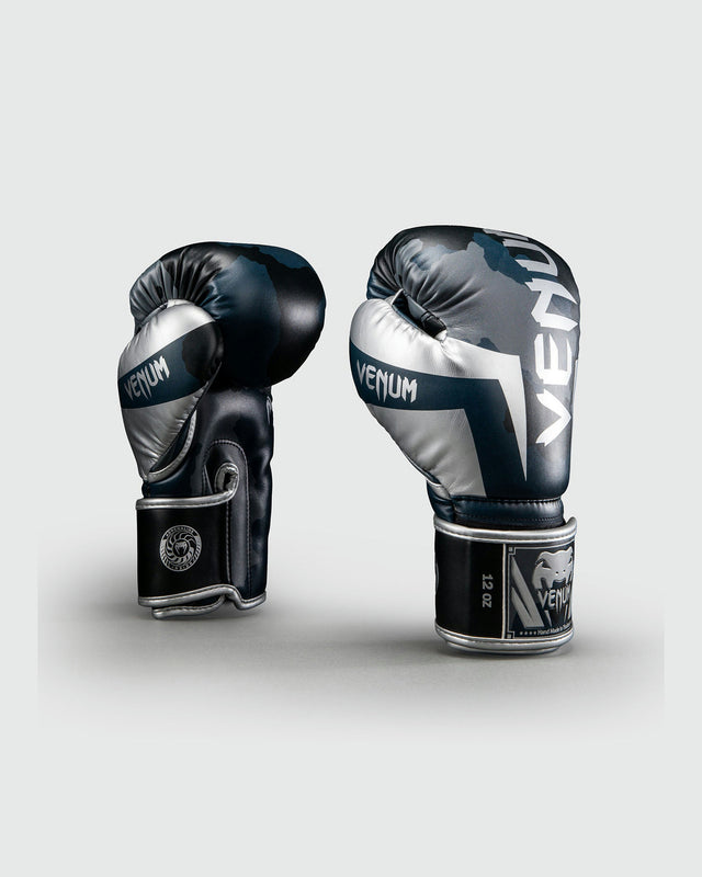 Venum Luvas de boxe Elite Camo – Azul-marinho-escuro/Azul