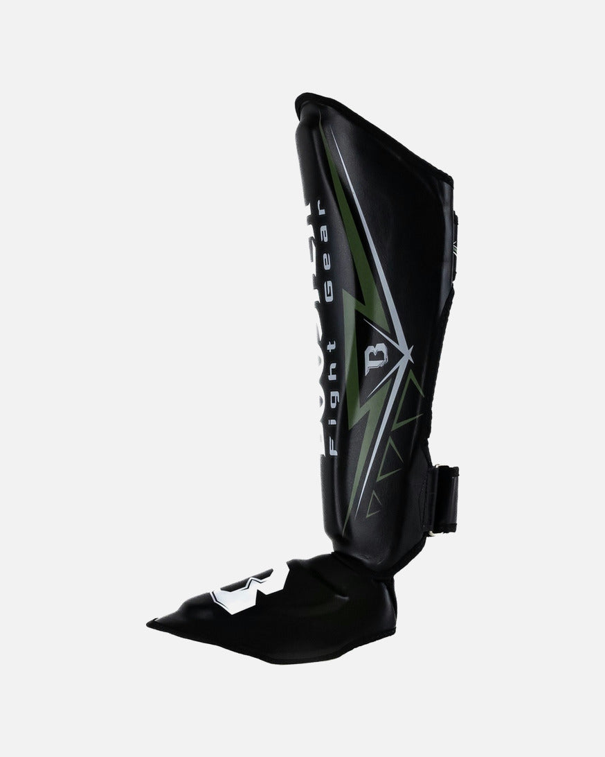 Booster Scheenbeschermers Warrior - Zwart