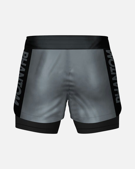 Phantom Athletics Kompressionsshorts Fusion 2in1 Apex – Grau