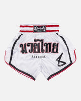 8 WEAPONS Muay Thai Shorts Bangkok - Wit/Zwart