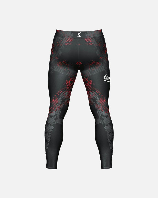 8 WEAPONS Kompressionshose Hit 2.0 – Schwarz/Rot