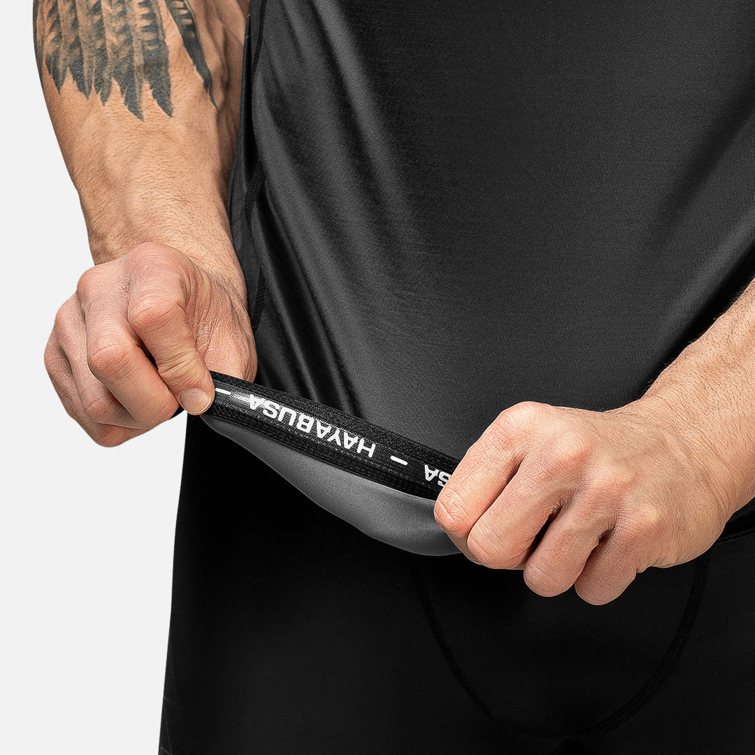 Hayabusa Rashguard Geo Korte Mouwen - Grijs