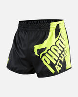 Pantaloncini Muay Thai Phantom Athletics Revolution – Nero/Neon