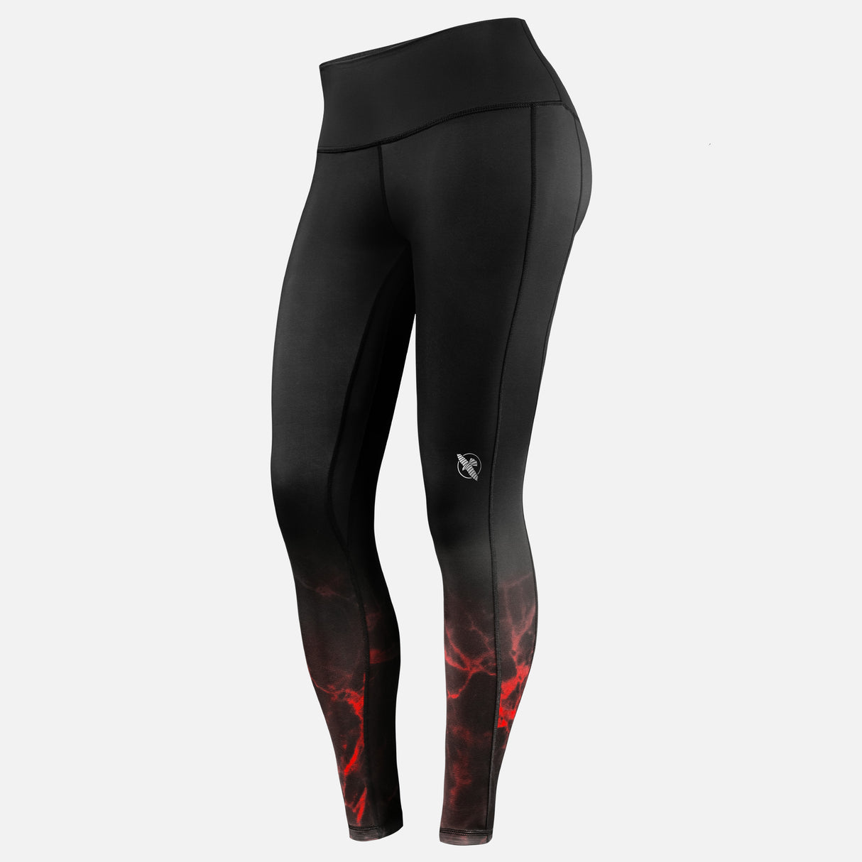 Hayabusa x UFC BJJ Leggings Dames - Zwart/Rood