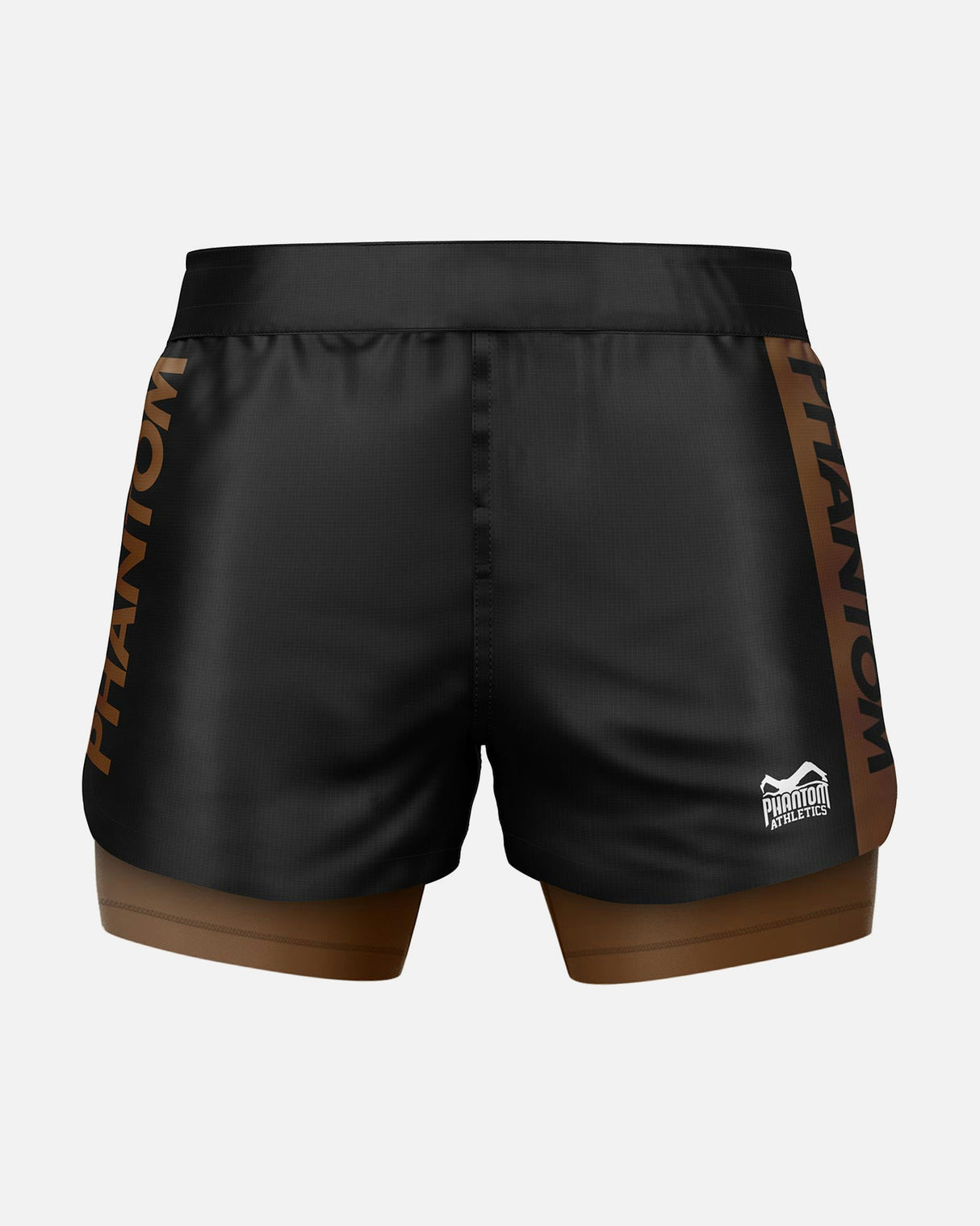 Pantaloncini a compressione Phantom Athletics Fusion-R 2in1 Ranked – Nero/Bianco
