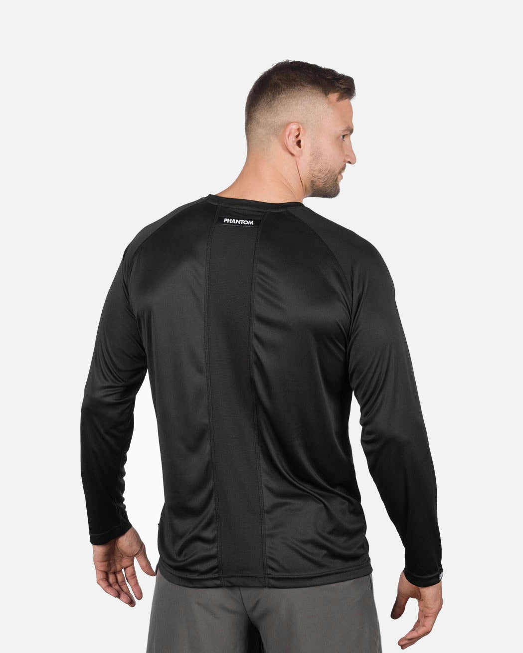 T-shirt da allenamento Phantom Athletics Tactic-V Maniche lunghe – Nero