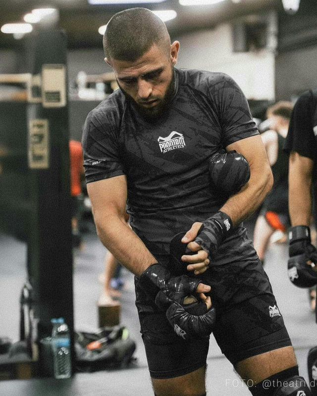 MMA rukavice Phantom Athletics Camo Tiger – Šedé