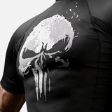 Hayabusa x Marvel Rashguard The Punisher Korte Mouwen - Zwart