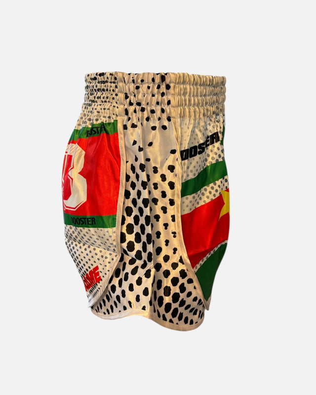 Booster Muay-Thai-Shorts Suriname – Weiß