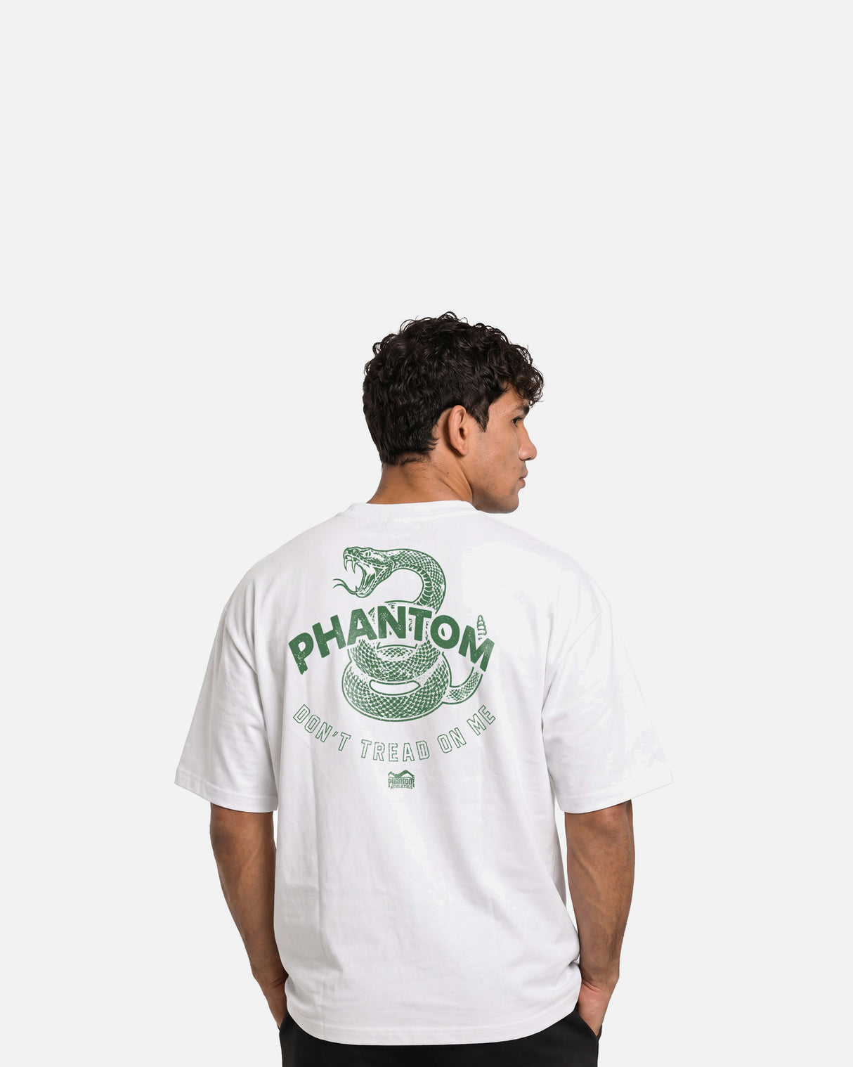 Phantom Athletics T-Shirt DON'T TREAD ON ME Oversize Heavy - Wit