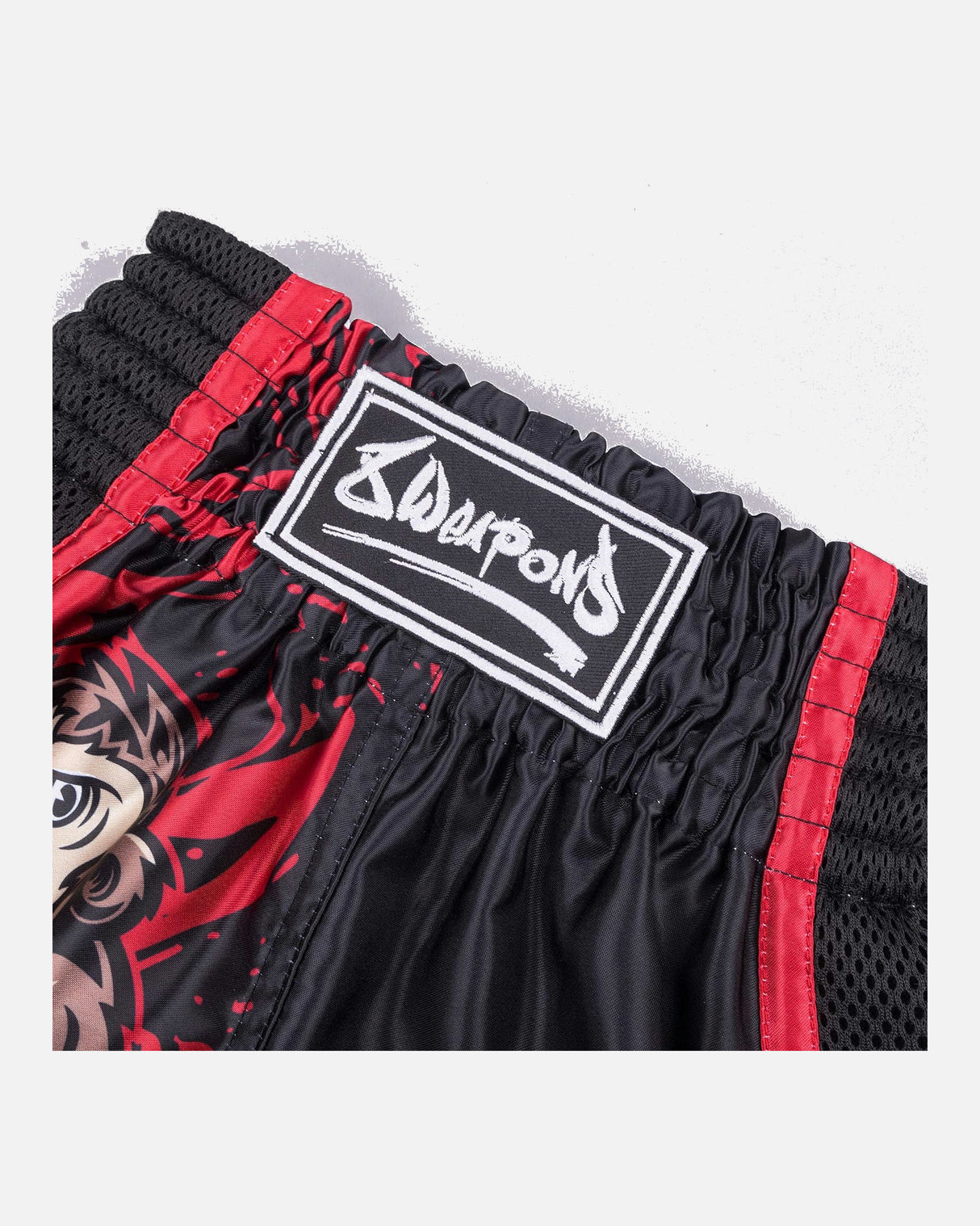 8 WEAPONS Muay Thai shorts Joe - Zwart/Rood