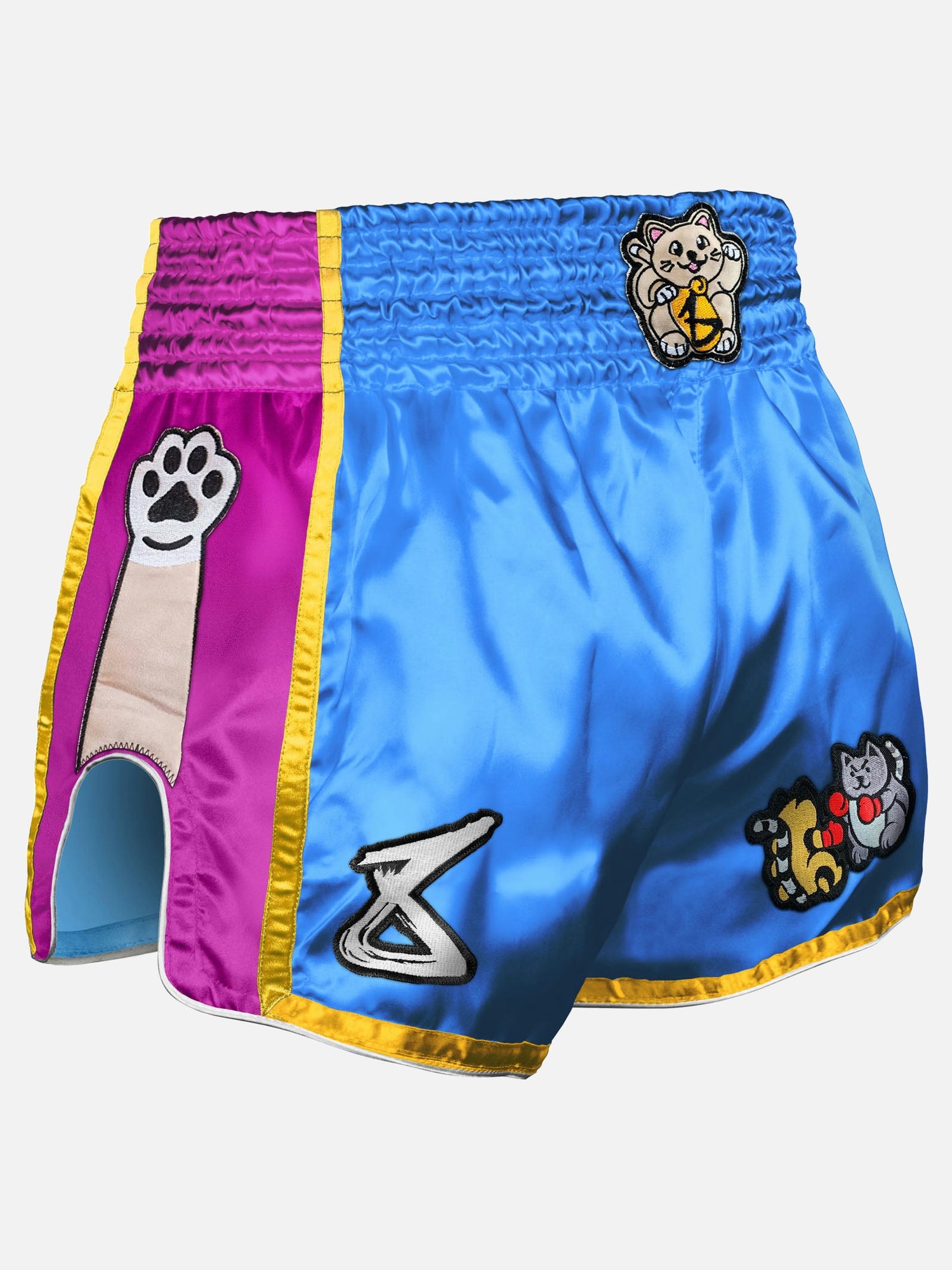 8 WEAPONS Muay Thai Shorts Meow Thai – Blue/Purple