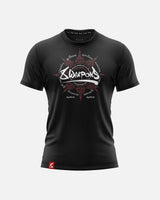 8 WEAPONS T-Shirt 8 Ways Yant 2.0 - Zwart/Bordeaux