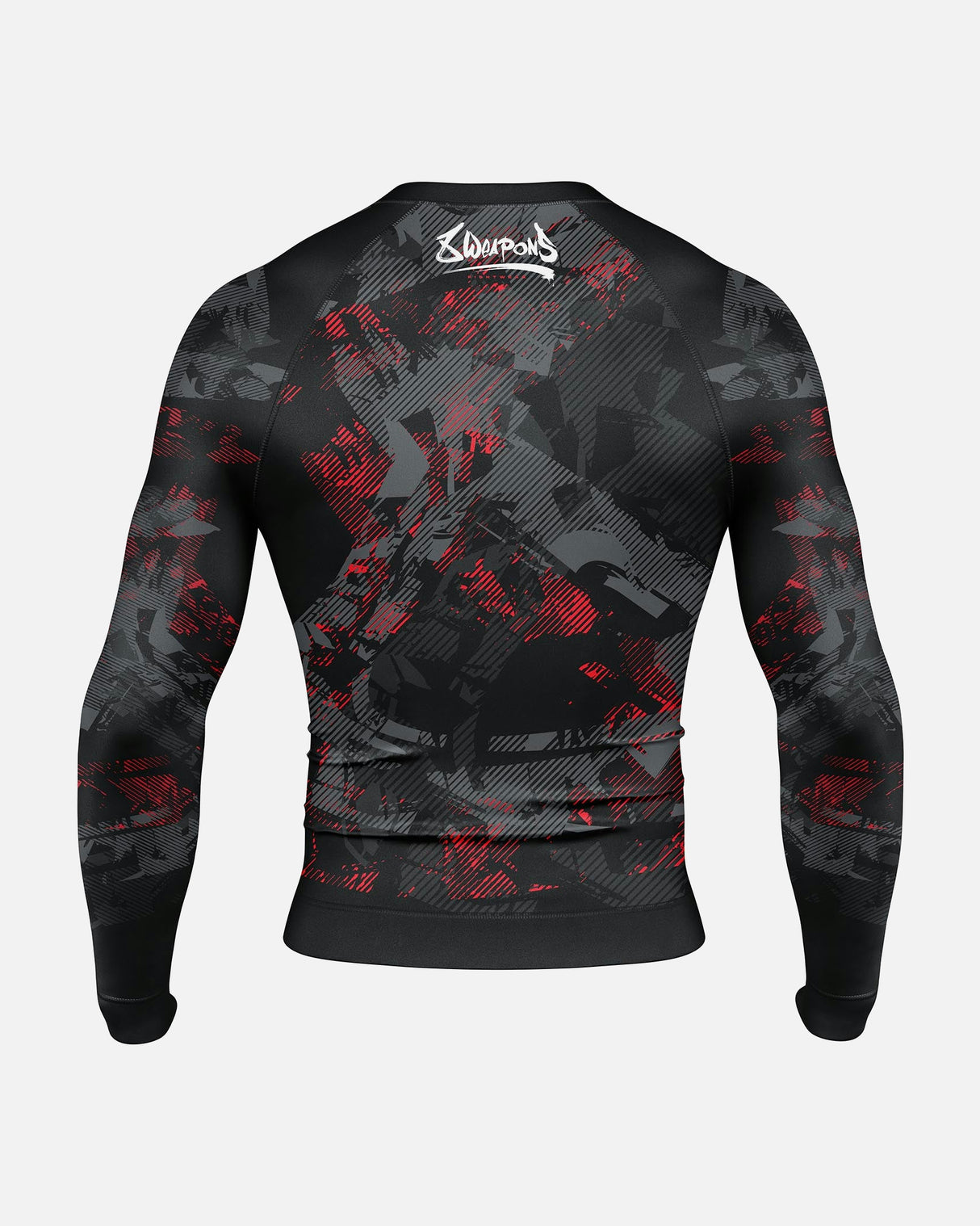 8 WEAPONS Rashguard Hit 2.0 - Zwart/Rood