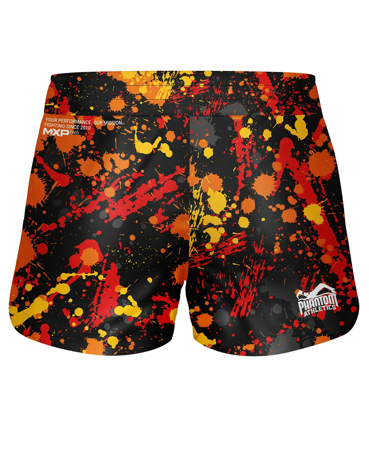 Phantom Athletics MMA Shorts Fusion Splatter - Rood