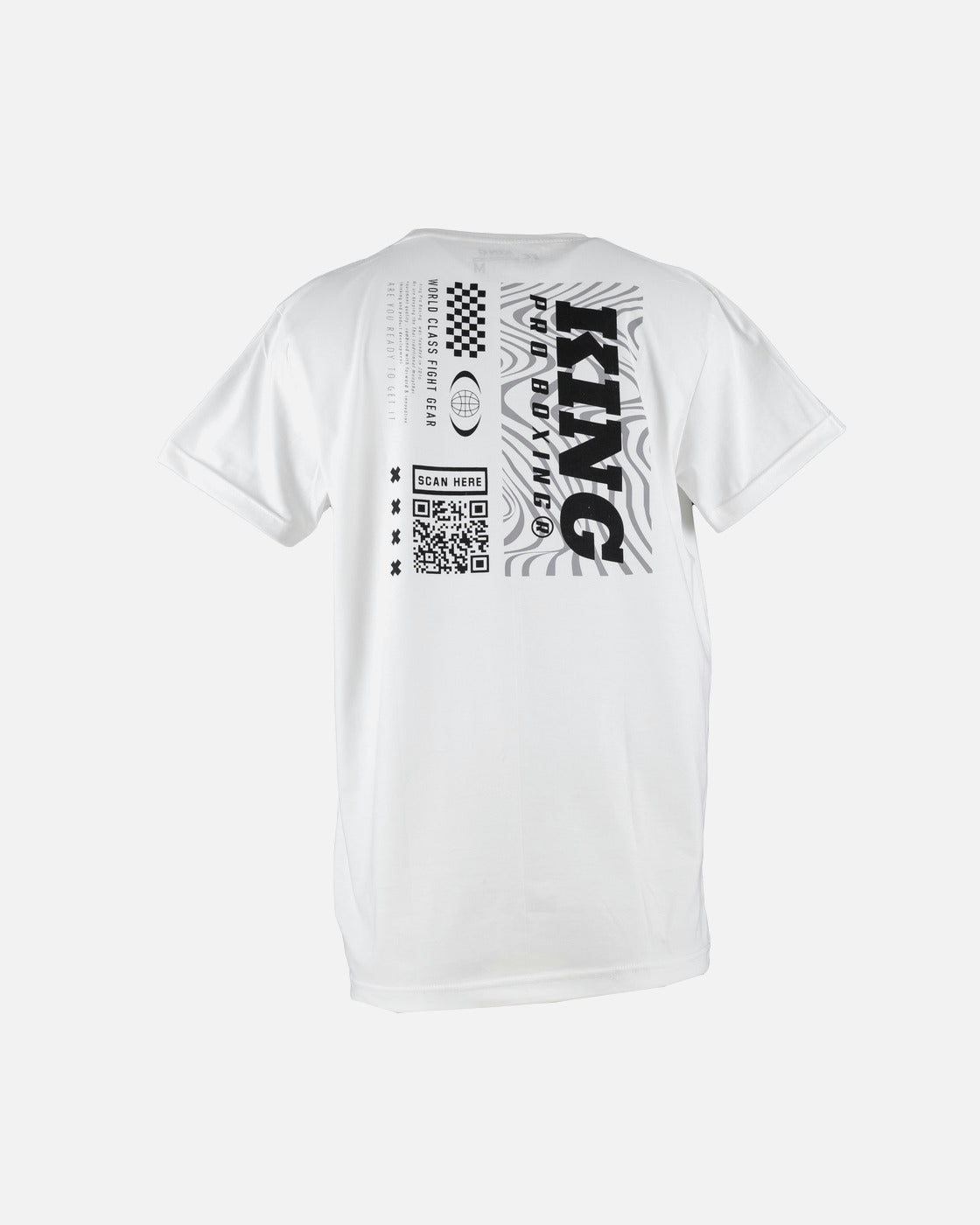 King Pro Boxing T-Shirt QR - Wit