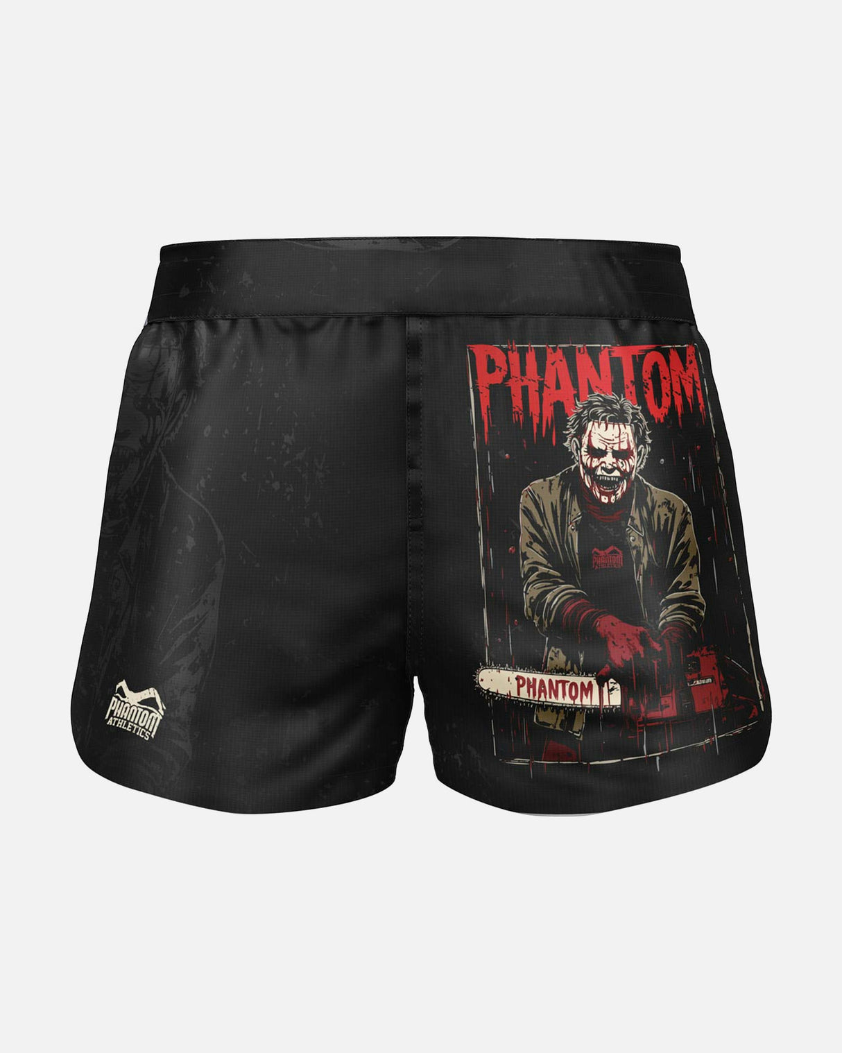 Phantom Athletics MMA Shorts Fusion-R Chainsaw - Zwart/Grijs/Rood