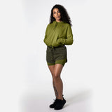 Hayabusa Hoodie Cozy Fleece Dames - Olijfgroen