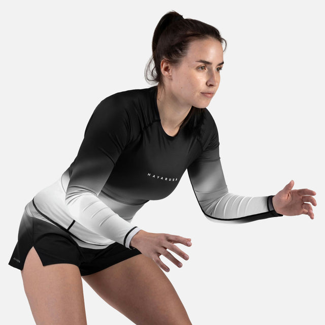 Hayabusa Rashguard Apex Nova Lange Mouwen Dames - Grijs