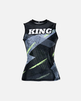 King Pro Boxing Rashguard Shadow 2 Dames - Zwart