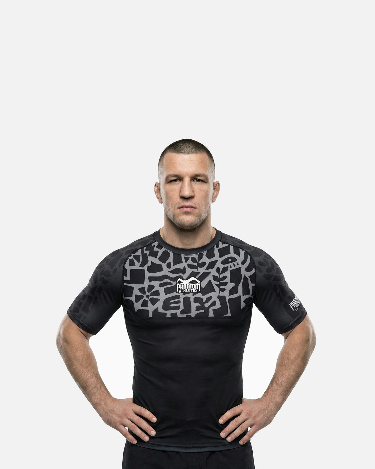 Phantom Athletics Rashguard Groundgame - Zwart/Grijs