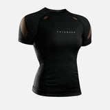 Hayabusa Rashguard Pro Ranked Korte Mouwen Dames - Bruin