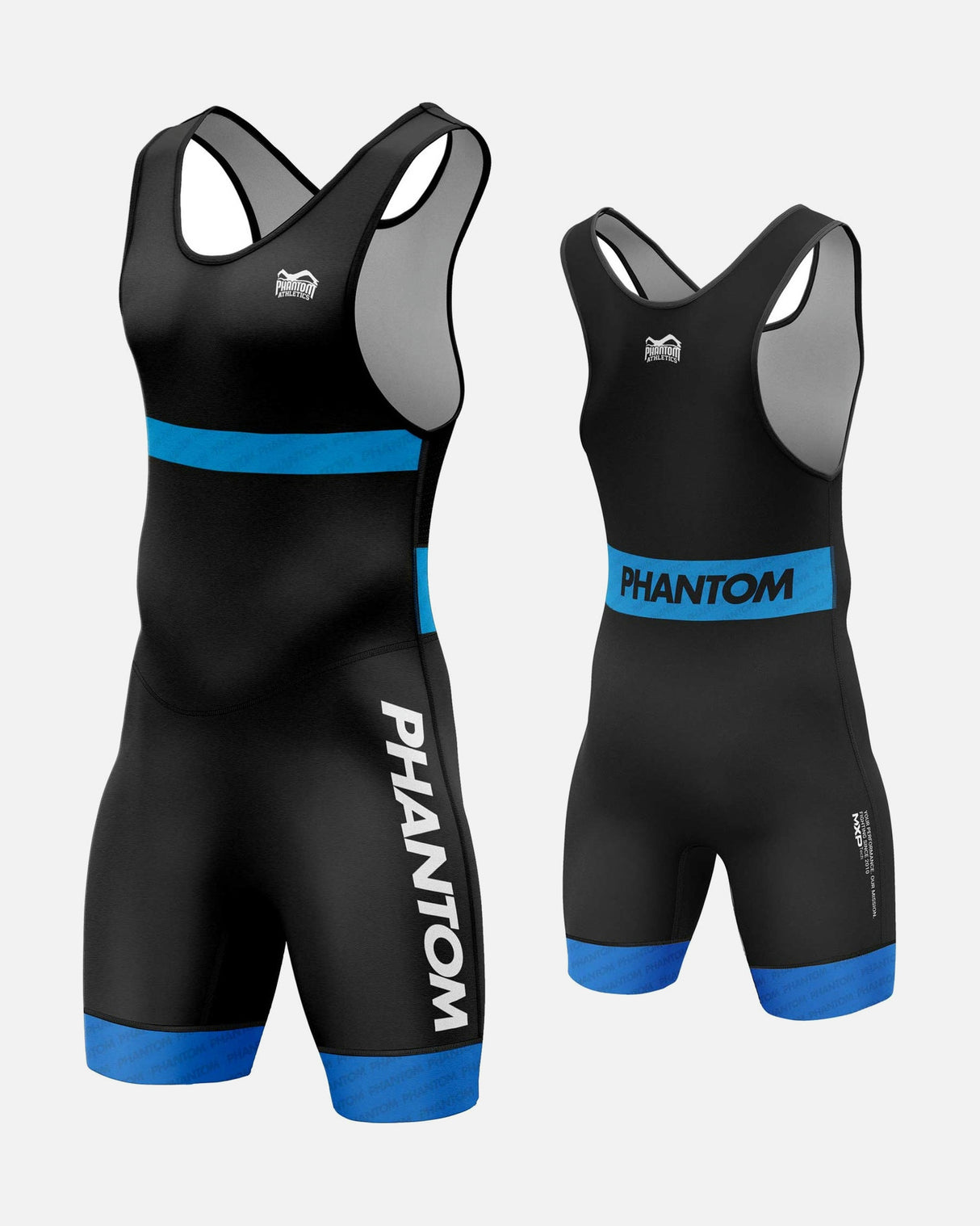 Phantom Athletics Brottningssinglet Raptor Barn - Röd/Blå