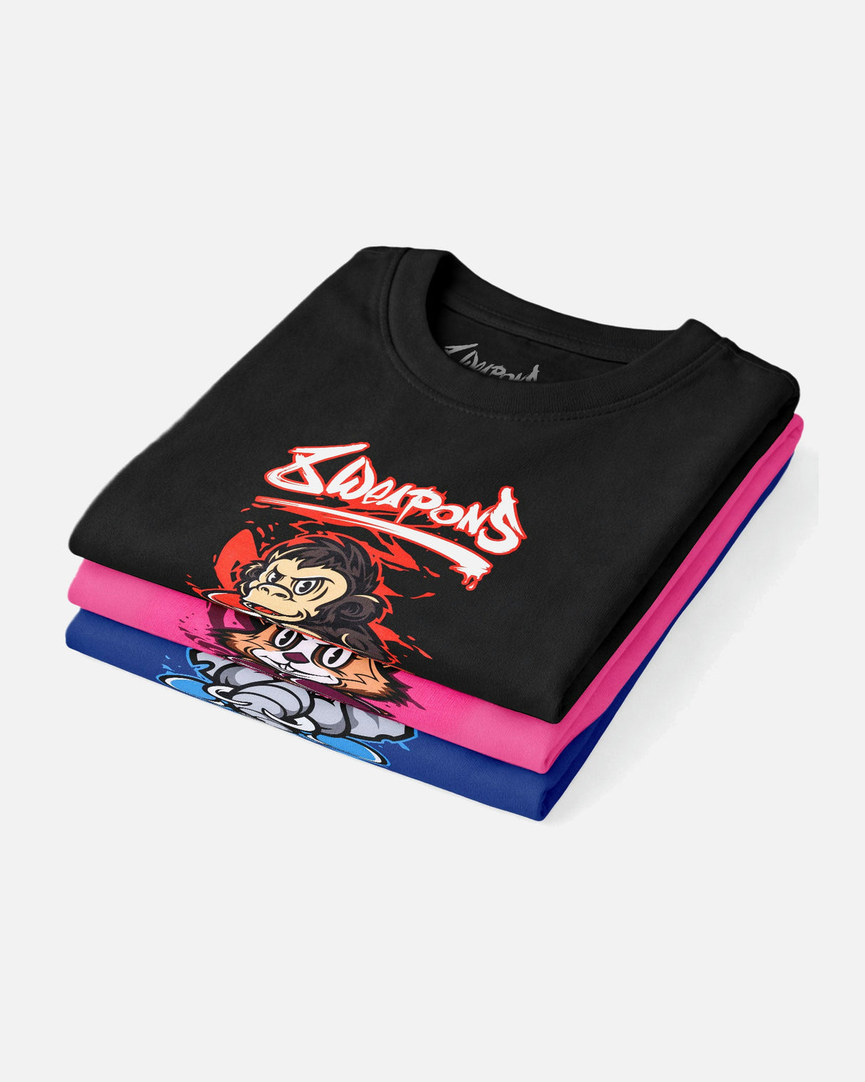 8 WEAPONS T-Shirt Joe - Zwart/Rood
