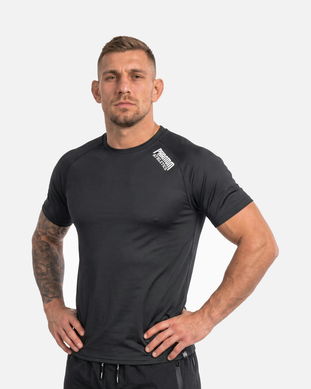 T-shirt Phantom Athletics Tactic Manica Corta – Nero