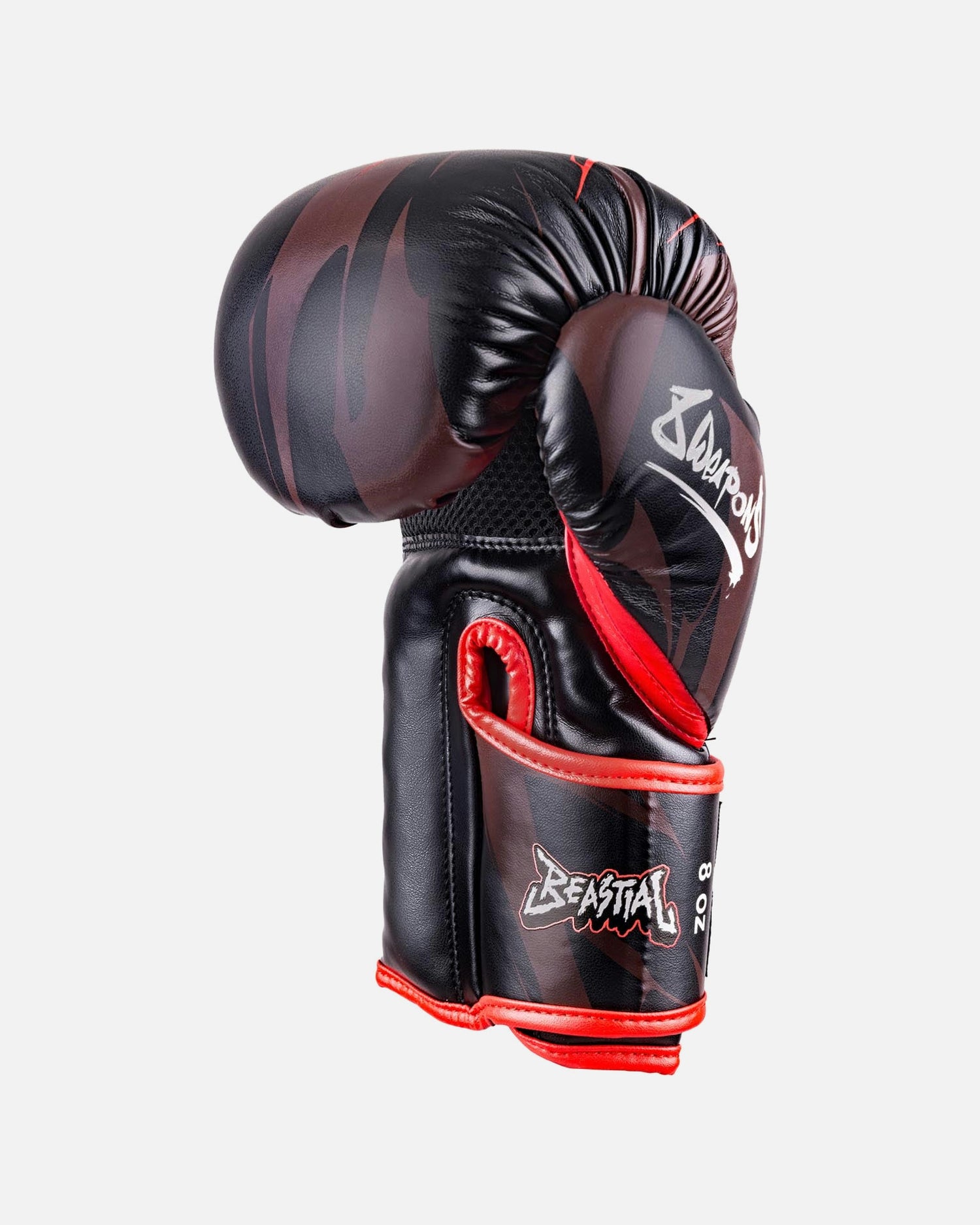 8 WEAPONS Bokshandschoenen Beastial Wolf Kinderen - Zwart/Rood